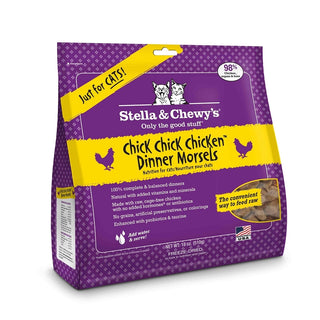 Stella & Chewy's Chick Chick Chicken Dinner Morsels Freeze-Dried Raw Cat Food, 18-oz Bag