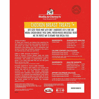 Stella & Chewy's Chicken Breast Freeze-Dried Raw Dog Treats, 2.75-oz bag