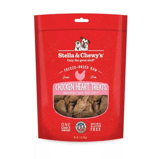 Stella & Chewy's Chicken Heart Freeze-Dried Raw Dog Treats, 11-oz bag