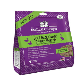 Stella & Chewy's Duck Duck Goose Dinner Morsels Freeze-Dried Raw Cat Food, 9-oz Bag