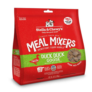 Stella & Chewy's Duck Duck Goose Meal Mixers Freeze-Dried Raw Dog Food Topper, 18-oz Bag