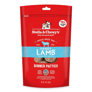 Stella & Chewy's Dandy Lamb Dinner Patties Freeze-Dried Raw Dog Food, 14-oz Bag