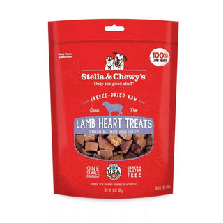 Stella & Chewy's Lamb Heart Freeze-Dried Raw Dog Treats, 3-oz bag