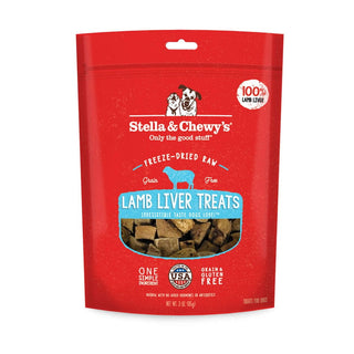 Stella & Chewy's Lamb Liver Freeze-Dried Raw Dog Treats, 3-oz bag