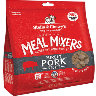 Stella & Chewy's Meal Mixers Purely Pork Freeze-Dried Raw Dog Food Topper, 3.5-oz Bag