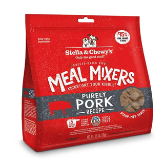 Stella & Chewy's Meal Mixers Purely Pork Freeze-Dried Raw Dog Food Topper, 3.5-oz Bag