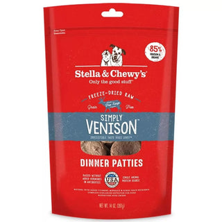 Stella & Chewy's Simply Venison Patties Freeze-Dried Raw Dog Food, 14-oz Bag