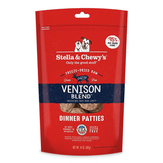 Stella & Chewy's Venison Blend Dinner Patties Freeze-Dried Raw Dog Food, 14-oz Bag