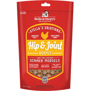 Stella & Chewy's Stella's Solutions Hip & Joint Boost Freeze-Dried Chicken Dinner Morsels Dog Food, 13-oz bag