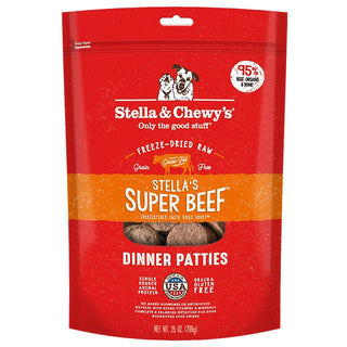 Stella & Chewy's Stella's Super Beef Dinner Patties Freeze-Dried Raw Dog Food, 25-oz Bag