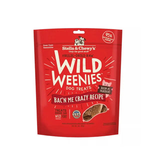 Stella & Chewy's Wild Weenies Bac'n Me Crazy Freeze-Dried Raw Dog Treats, 3-oz Bag