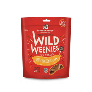 Stella & Chewy's Wild Weenies Cage-Free Chicken Freeze-Dried Raw Dog Treats, 3.25-oz Bag