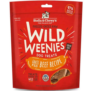 Stella & Chewy's Wild Weenies Grass-Fed Beef Freeze-Dried Raw Dog Treats, 11.5-oz Bag