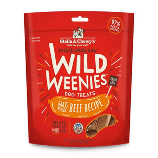 Stella & Chewy's Wild Weenies Grass-Fed Beef Freeze-Dried Raw Dog Treats, 3.25-oz Bag