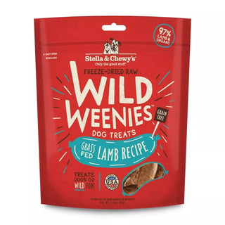 Stella & Chewy's Wild Weenies Grass-Fed Lamb Freeze-Dried Raw Dog Treats, 3.25-oz Bag