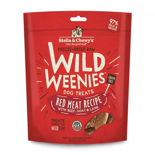 Stella & Chewy's Wild Weenies Red Meat Freeze-Dried Raw Dog Treats, 3.25-oz Bag