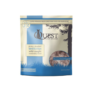 Steve's Quest Freeze-Dried Cat Food White Fish Recipe, 10-oz Bag