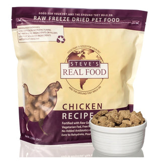 Steve's Freeze Dried Chicken Recipe Dog Food, 1.25-lb Bag