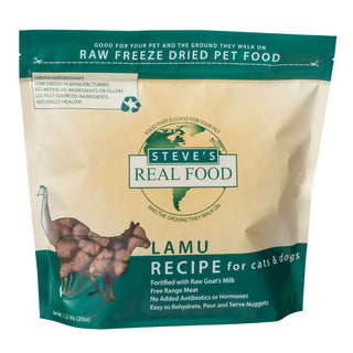 Steve's Freeze Dried Lamu Recipe Dog & Cat Food, 1.25-lb Bag