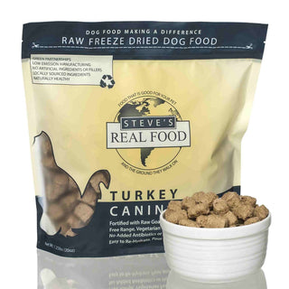 Steve's Real Food Turkey Recipe Freeze-Dried Dog Food, 1.25 lb Bag