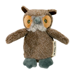 Tall Tails Baby Owl Plush Squeaker Dog Toy