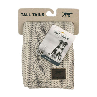 Tall Tails Cable Knit Print Fleece Dog Blanket, 30 x 40