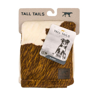 Tall Tails Cowhide Print Fleece Dog Blanket, 30 x 40