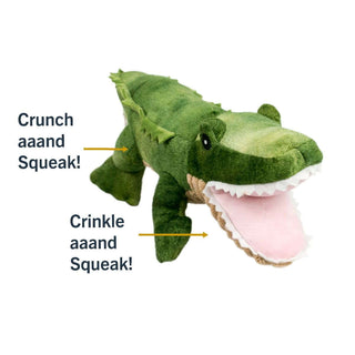 Tall Tails Crunch Gator Dog Toy