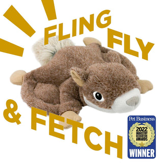 Tall Tails Flying Squirrel Plush Squeaker Dog Toy