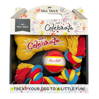 Tall Tails Let's Celebrate 3-Piece Box Gift Set for Dogs