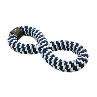 Tall Tails Navy Braided Infinity Tug Toy for Dogs