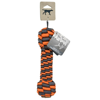 Tall Tails Orange Braided Bone Dog Toy, 9