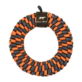 Tall Tails Orange Braided Ring Dog Toy, 5 Inch