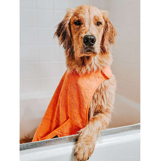 Tall Tails Orange Cape Dog Towel