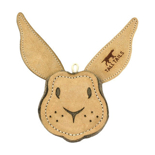 Tall Tails Scrappy Rabbit Leather & Wool Dog Toy