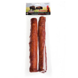 Tasman's Natural Pet Chicken Flavored Bison Rawhide Roll Dog Chew Large, Pack of 2