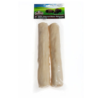 Tasman's Natural Pet Premium Bison Rawhide Rolls Dog Chews, Large 9-10"