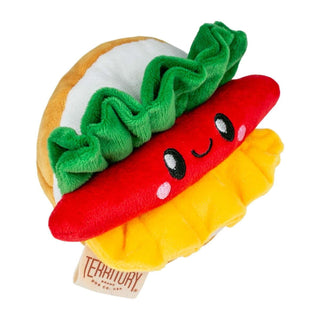 Territory Hot Dog Hide & Treat with Squeaker Dog Toy