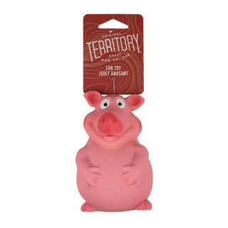 Territory Pig Latex Squeaker Dog Toy