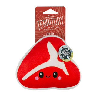 Territory Steak with Squeaker Dog Toy