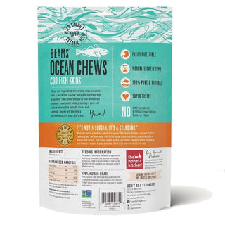 The Honest Kitchen Beams Ocean Chews Cod Fish Skins Dehydrated Dog Treats, Talls