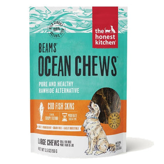 The Honest Kitchen Beams Ocean Chews Cod Fish Skins Dehydrated Dog Treats, Talls