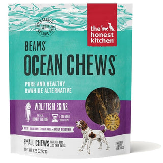 The Honest Kitchen Beams Ocean Chews Wolffish Skins Dehydrated Dog Treats, Smalls