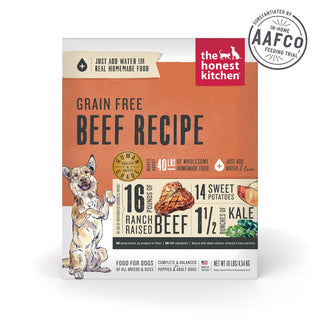 The Honest Kitchen Beef Recipe Grain-Free Dehydrated Dog Food, 10-lb Box