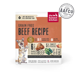 The Honest Kitchen Beef Recipe Grain-Free Dehydrated Dog Food, 4-lb Box