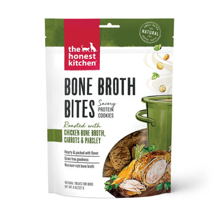 The Honest Kitchen Chicken Bone Broth Bites with Carrots & Parsley Dog Treats, 8-oz bag