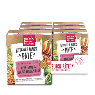 The Honest Kitchen Butcher Block Pate Beef, Lamb, & Spring Veggies Wet Dog Food, 10.5-oz, Case of 6