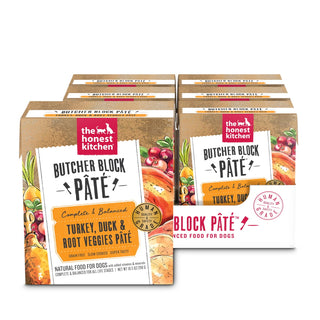 The Honest Kitchen Butcher Block Pate Turkey, Duck, & Root Veggies Wet Dog Food, 10.5-oz, Case of 6