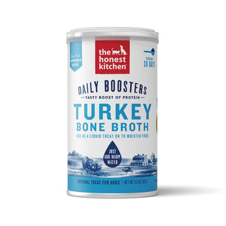 The Honest Kitchen Daily Boosters Turkey Bone Broth with Turmeric for Dogs, 3.6-oz