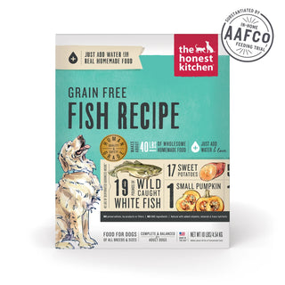 The Honest Kitchen Fish Recipe Grain-Free Dehydrated Dog Food, 10-lb Box